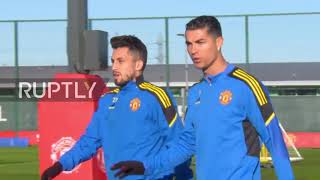 Spain: Carrick leads first training session as Man Utd’s interim manager