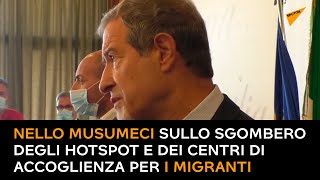 Migranti, Musumeci sullo sgombero degli hotspot e dei Centri di accoglienza