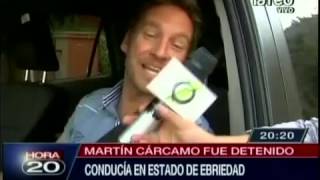 Martín Cárcamo fue detenido por conducir en estado de ebriedad