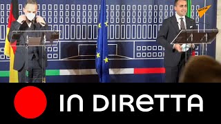 Conferenza stampa del Ministro Di Maio e Ministro Maas