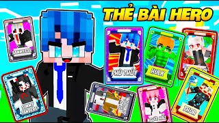 PHONG CẬN THỬ THÁCH 24 GIỜ DÙNG THẺ BÀI HERO TEAM TRIỆU HỒI SAMMY.EXE XÂY NHÀ MỚI TRONG MINECRAFT