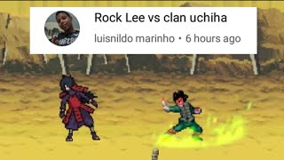 Rock Lee vs Uchiha Clan - #bvnrequest - Bleach vs Naruto 3.2