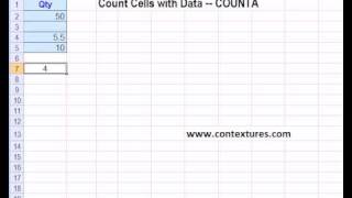 How to use Excel Count Functions for Numbers, Data, Blanks