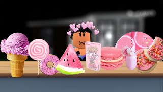 EATING ONLY PINK FOODS FOR 24 HRS|GamingWithRosa