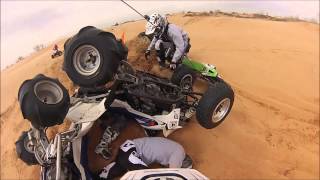 Atv pile up at Little Sahara Sand Dunes(GoPro)