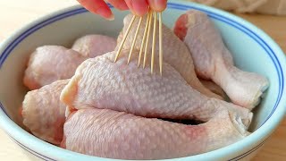 【小穎美食】以後雞腿就這樣吃，不用油，不加水，出鍋連湯汁都不剩，太香了