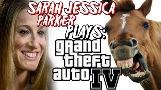SARAH JESSICA PARKER PLAYS GTAIV!