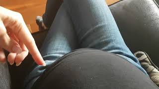 27w2d pregnant and baby kicking inside mothers belly!