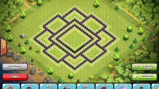 Clash Of Clans| Best TH8 Farming Base Ever (Moat Design)