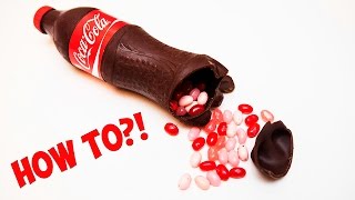 Как сделать? Шоколадная кока-кола с сюрпризами How to make choco cola with jelly belly