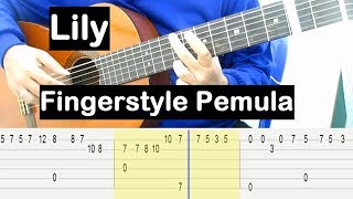 Fingerstyle Pemula Lily Alan Walker Belajar Gitar Fingerstyle Khusus Untuk Pemula + TAB