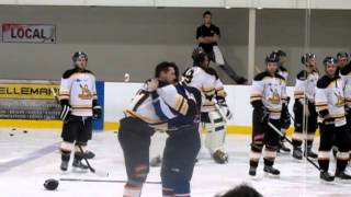Mêlée warm-up St-Léonard vs Louiseville le 04-01-13