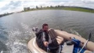 Самодельный лодочный мотор. испытания 09.08.15