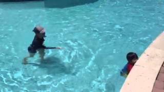 Swimming to the wall