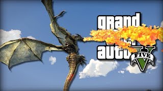 GTA 5 | RIDE-ABLE DRAGONS MOD! | Mod Showcase
