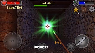 Old Gold 3D - dark dungeon 16, how to quickly raise a hero level with green staff and magic potions
