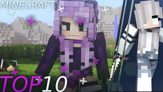 ? FEMALE / GIRLS in TOP 10 Minecraft Intro Animations? ?