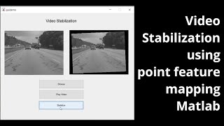 Video Stabilization using point feature mapping Matlab