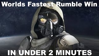 Destiny - FASTEST RUMBLE GAME EVER! Under Two Minutes!