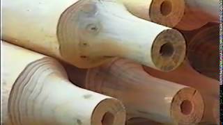 Log Furniture 101, where it all begins! Tenonizer, cutting round tenons on a table saw, since 1992