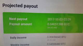 Mining bitcoin on nicehash late october 2017 using L3+