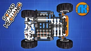 РЕАЛЬНЫЙ ДИФФЕРЕНЦИАЛ И ПОРШНЕВОЙ ДВИГАТЕЛЬ В БАГГИ \ Scrap Mechanic \ СКАЧАТЬ СКРАП МЕХАНИК !!!