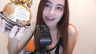 ♡RETO ♡ FERRERO ROCHER.♡ ASMR Eating Sounds. Comiendo chocolate.