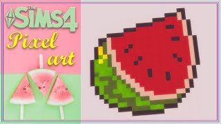 The Sims 4: ☆ Пиксель Арт | Арбузик | Pixel Art ☆