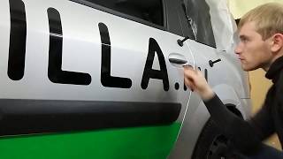 брендирование автомобиля,ларгус, реклама на авто,челны