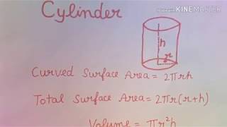 Surface Area and Volume formulas (Mathematics by Hardeep Singh)