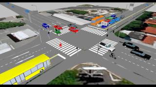 VISSIM simulation of two traffic light junctions within Recife, Brazil, Part 2