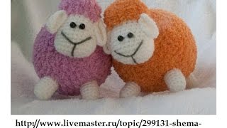 Овечки вязаные крючком Схемы описание
