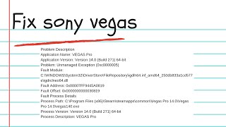 Sony Vegas Error when starting FIX 2019 (ONLY 3 STEPS)