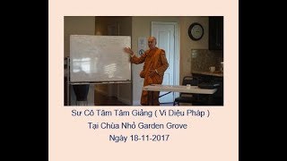 Sư Cô Tâm Tâm Giảng  ( Vi Diệu Pháp ) Tại Chùa Nhỏ Garden Grove Ngày 18-11-2017