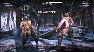Mortal Kombat X Scorpion vs Tremor Very Hard