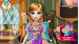 Анна Frozen Игры—Анна из Холодное сердце сломала ногу—Онлайн Видео Игры Для Детей Мультфильм 2015