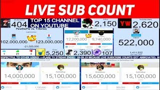 TOP 15 CHANNEL ON YOUTUBE AND EEONEGUY VS A4 AND EEONEGUY VS SLIVKI SHOW LIVE SUB COUNT