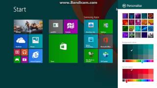 windows 8.1 başlat menüsü rengini değiştirme