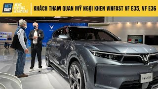 Khách tham quan Mỹ ngợi khen, trầm trồ trước VinFast VF e35 và VF e36