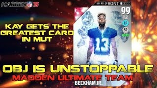 99 Odell Beckham Jr Is UNSTOPPABLE! Madden Ultimate Team 16!