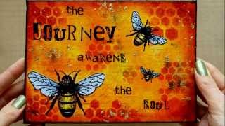 Mixed Media Art Canvas - Journey
