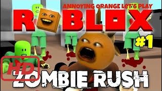 Annoying Orange Plays - Roblox: Zombie Rush #1