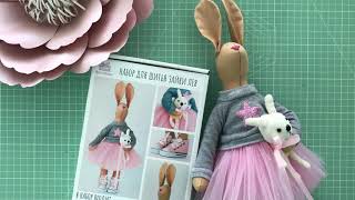 Набор для шитья игрушки - текстильная зайка Тильда Лея | Handmade Fabric Toy