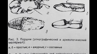 Древняя русская обувь Поршни