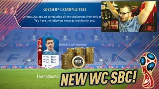 FIFA 18 NEW WORLD CUP NATIONS SBC! WE COMPLETE THE BEST WORLD CUP SBC LEWANDOWSKI