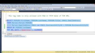 FOR XML AUTO