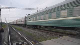 Отправление поезда Вологда - Мурманск ст. Семигородняя