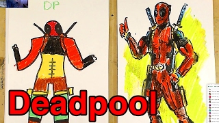 DEADPOOL рисуем супер героя с Ваней Дедпул) на РыбаКит