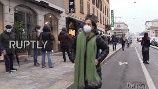 Italy: Queues form outside Milan's COVID testing stations ahead of Xmas celebrations