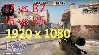 [1080p Low] CS:GO i7-8700K vs Ryzen 2700X vs i5-8600K vs Ryzen 2600X
